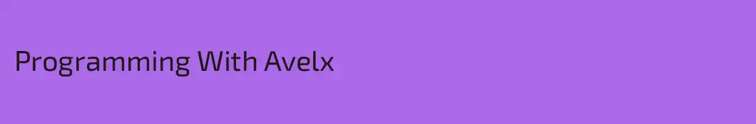 Programming With Avelx